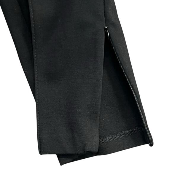 Talbots Ponte Knit Pants Women 3XL Black Ankle Zip Stretch Classic Preppy Casual - Picture 4 of 13